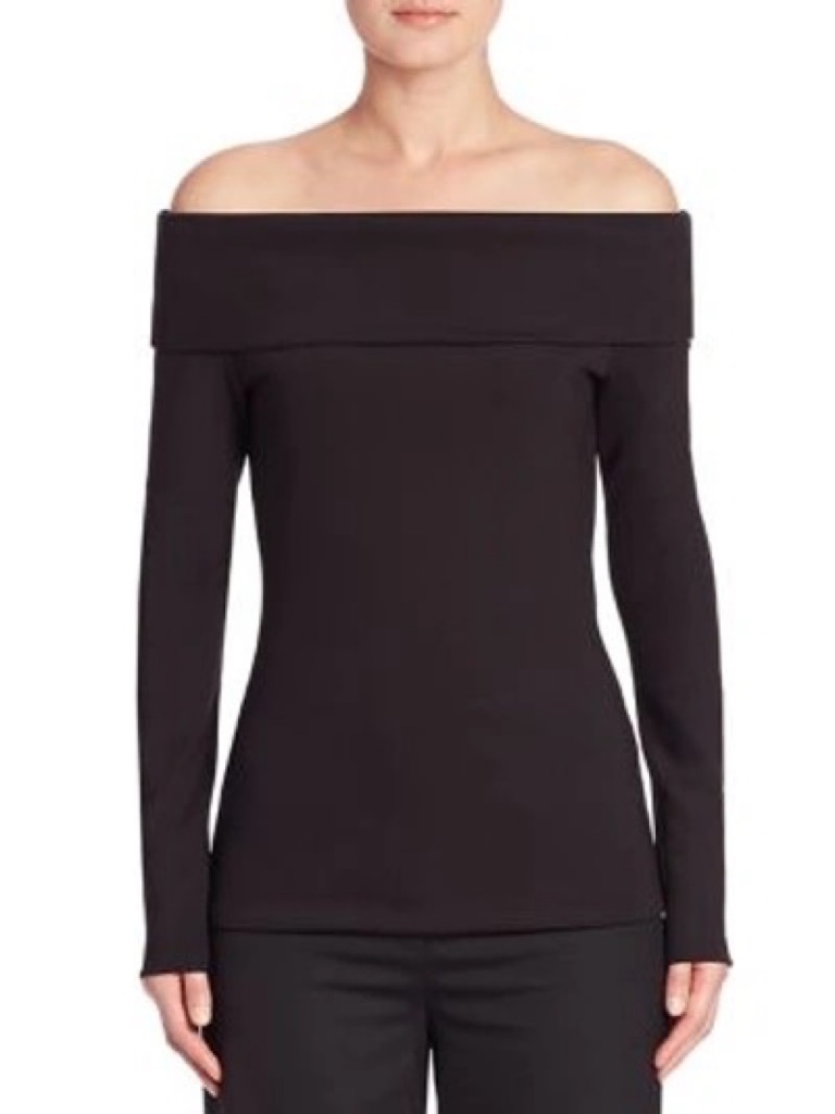 Nwt The Row Lupino Long Sleeve Off The Shoulder Top Small